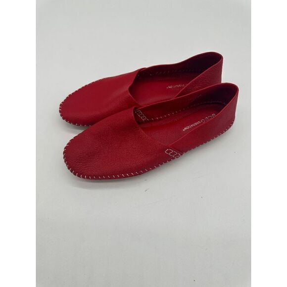 BCBG Loafers for Women Sz 8.5 EU 38.5 Soft Top Stitch Accent Red - Picture 1 of 6